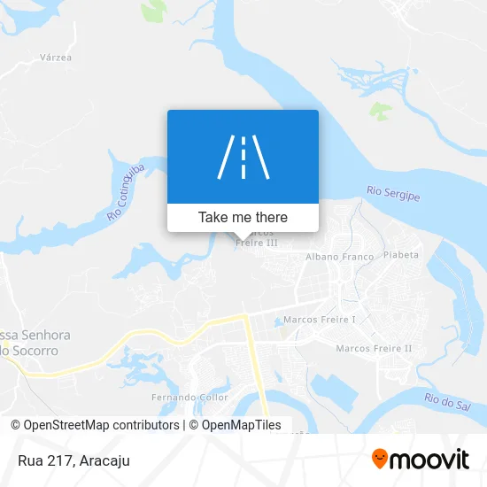 Rua 217 map