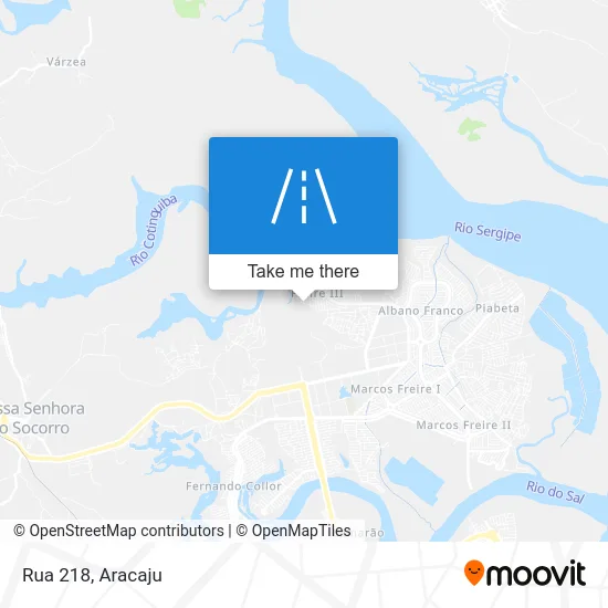 Rua 218 map