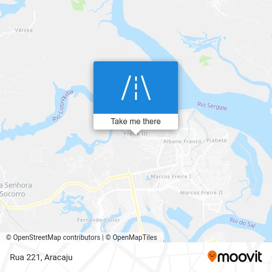 Rua 221 map