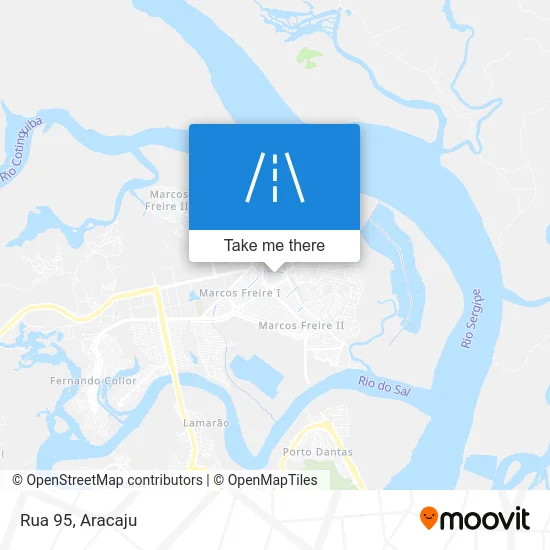 Rua 95 map