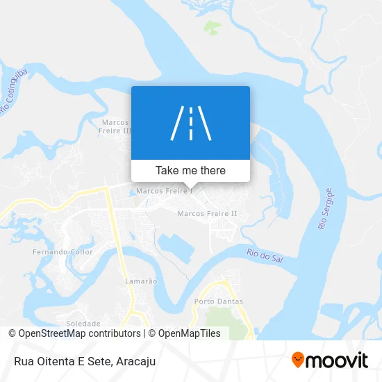 Rua Oitenta E Sete map