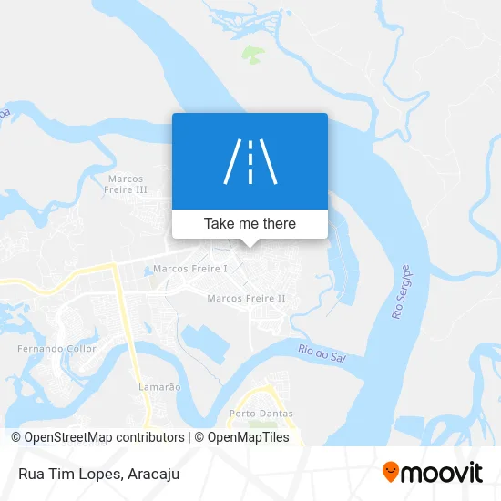 Rua Tim Lopes map