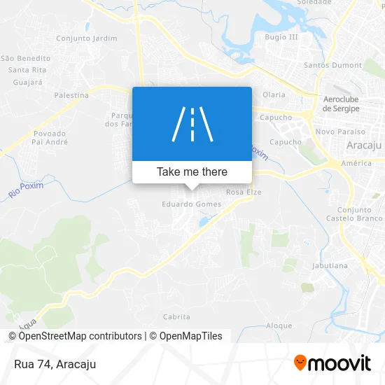 Rua 74 map