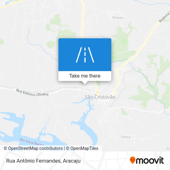 Rua Antônio Fernandes map
