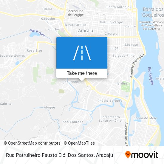 Rua Patrulheiro Fausto Elói Dos Santos map