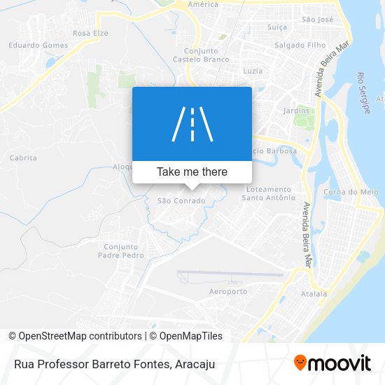 Rua Professor Barreto Fontes map