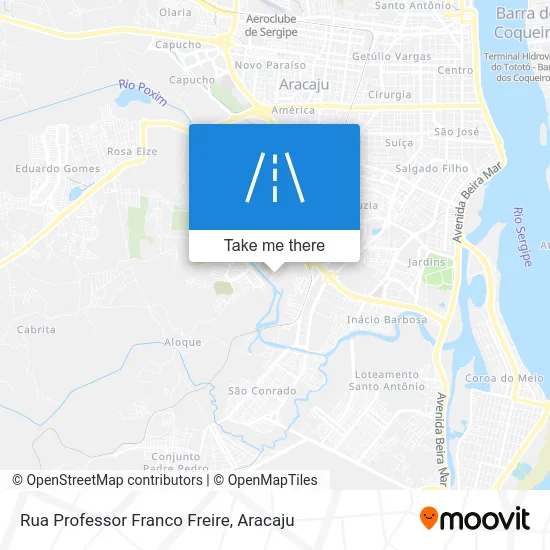 Rua Professor Franco Freire map