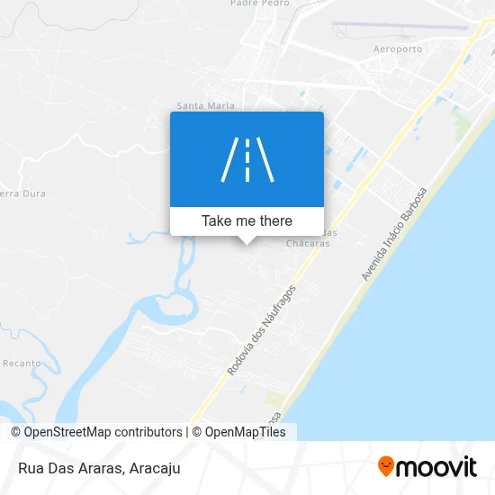 Rua Das Araras map
