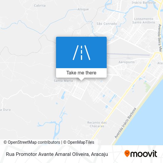 Rua Promotor Avante Amaral Oliveira map