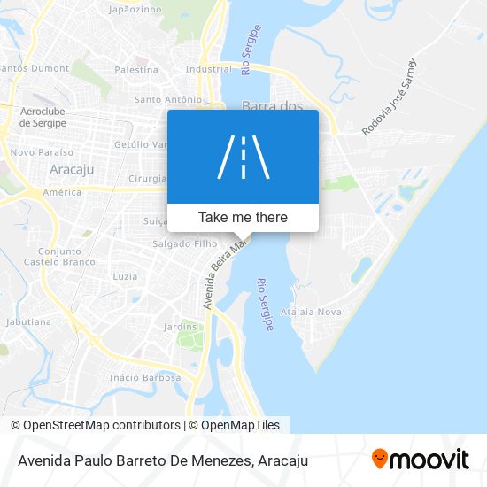 Mapa Avenida Paulo Barreto De Menezes