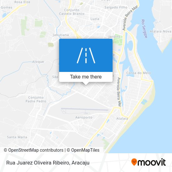 Rua Juarez Oliveira Ribeiro map