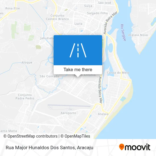 Rua Major Hunaldos Dos Santos map
