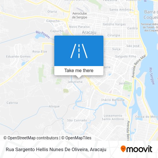 Rua Sargento Hellis Nunes De Oliveira map