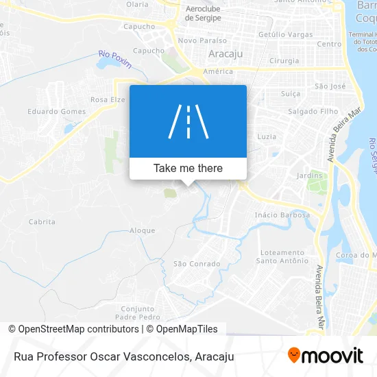 Rua Professor Oscar Vasconcelos map