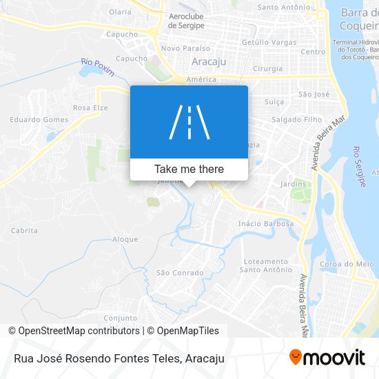 Rua José Rosendo Fontes Teles map
