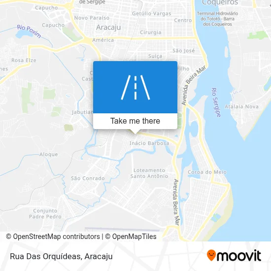 Rua Das Orquídeas map