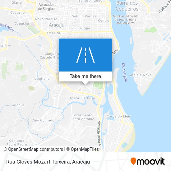 Rua Cloves Mozart Teixeira map