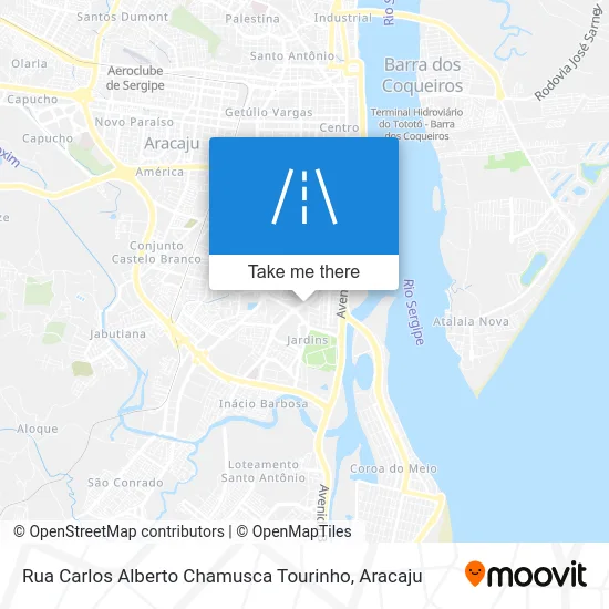 Rua Carlos Alberto Chamusca Tourinho map