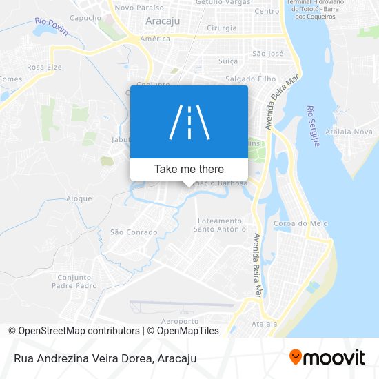 Rua Andrezina Veira Dorea map