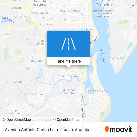 Avenida Antônio Carlos Leite Franco map