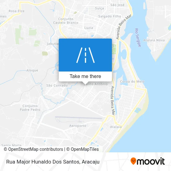 Rua Major Hunaldo Dos Santos map