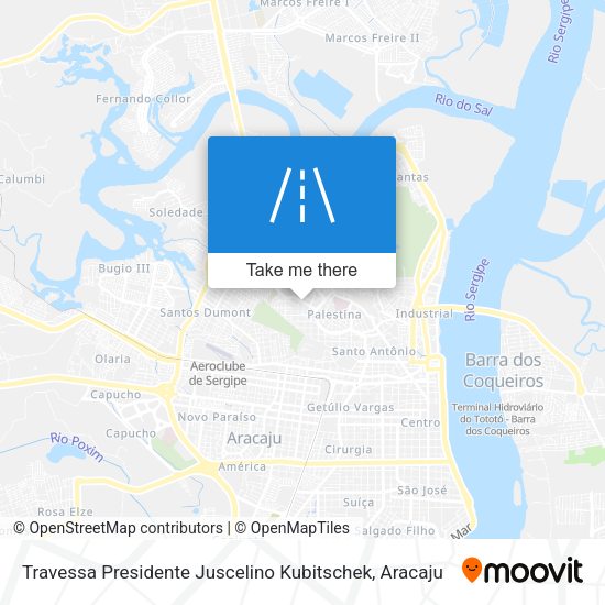 Travessa Presidente Juscelino Kubitschek map