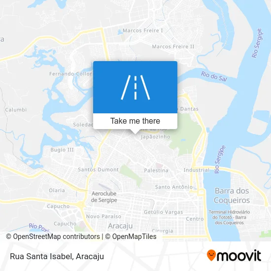 Rua Santa Isabel map