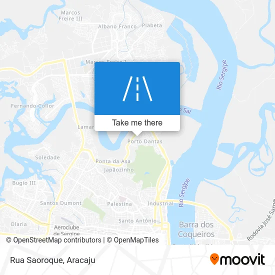Rua Saoroque map