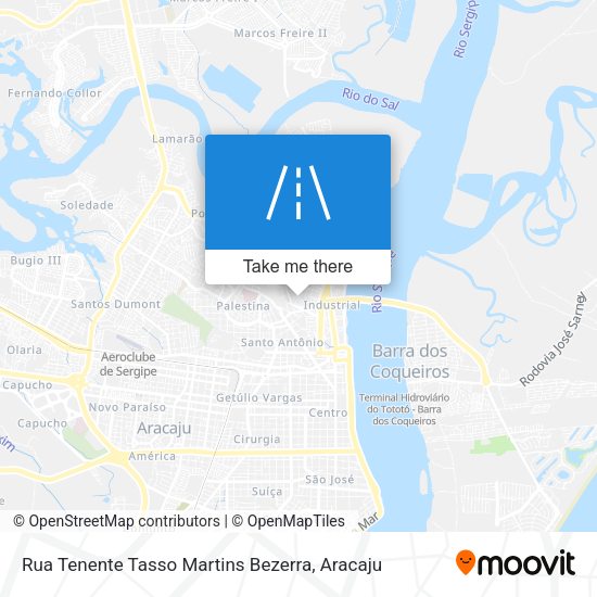 Rua Tenente Tasso Martins Bezerra map