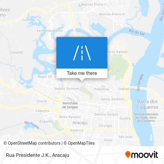 Rua Presidente J.K. map