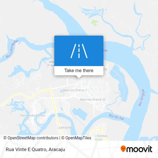 Rua Vinte E Quatro map