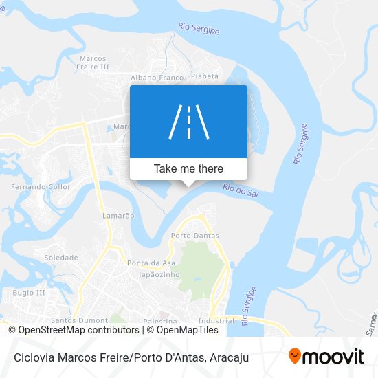 Ciclovia Marcos Freire / Porto D'Antas map