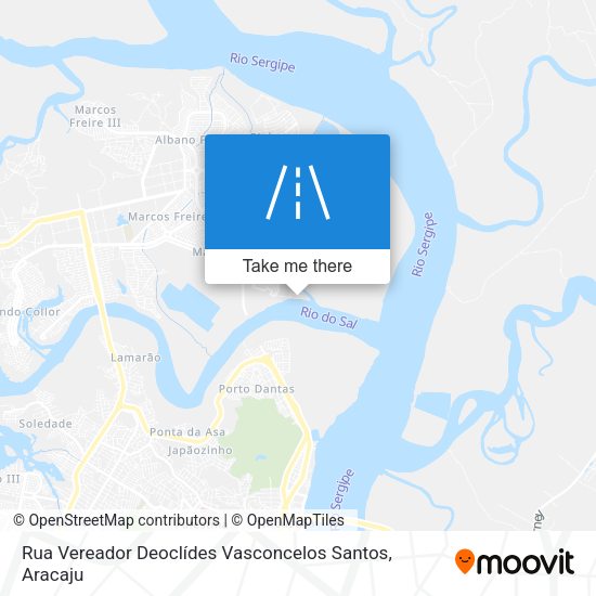 Rua Vereador Deoclídes Vasconcelos Santos map