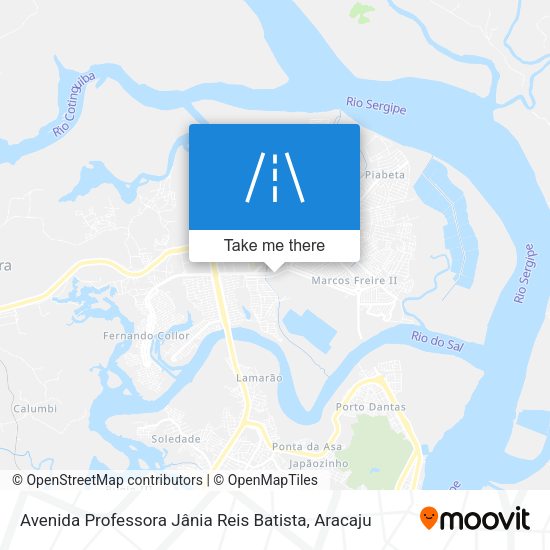 Avenida Professora Jânia Reis Batista map