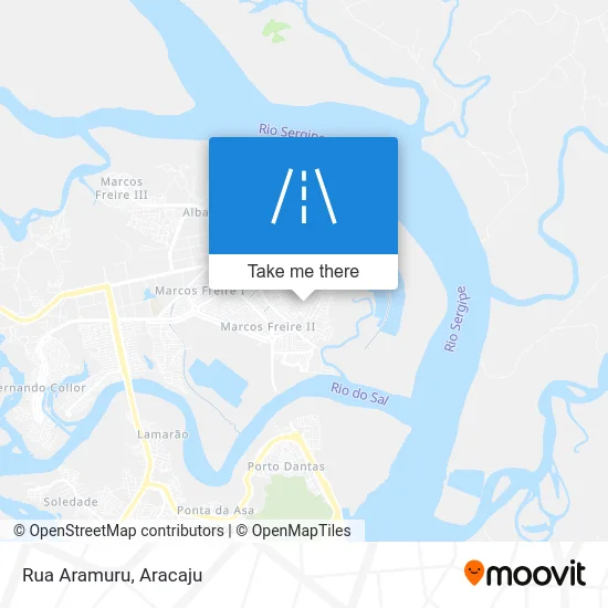Rua Aramuru map