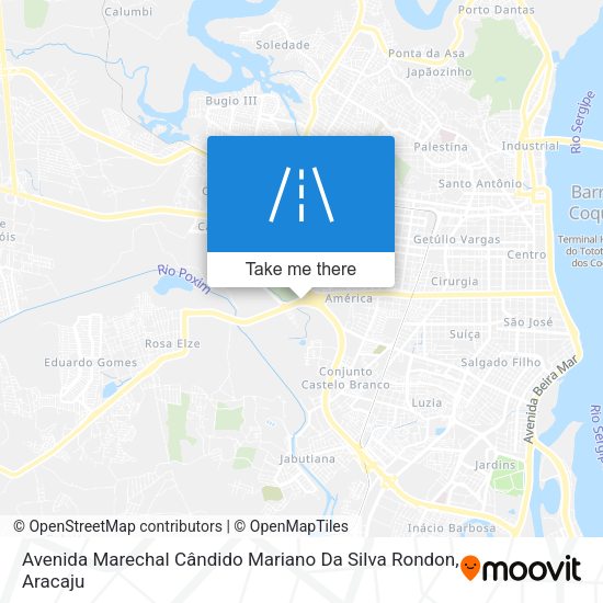 Avenida Marechal Cândido Mariano Da Silva Rondon map