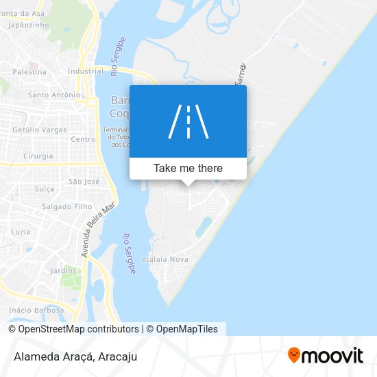 Alameda Araçá map