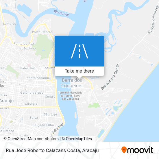 Rua José Roberto Calazans Costa map