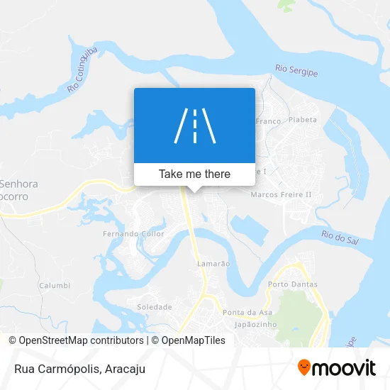 Rua Carmópolis map