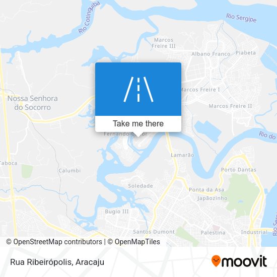 Rua Ribeirópolis map