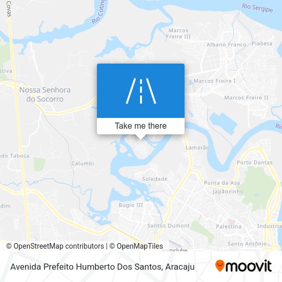 Avenida Prefeito Humberto Dos Santos map