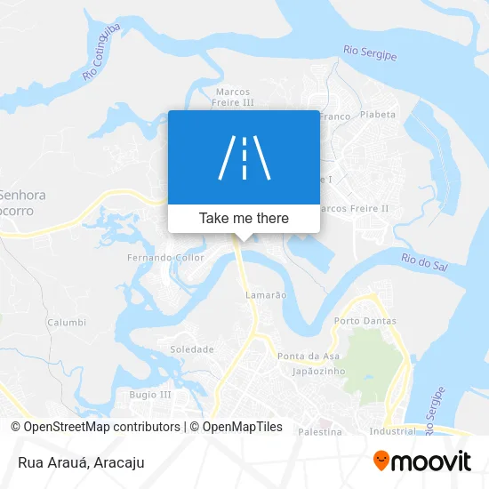 Rua Arauá map