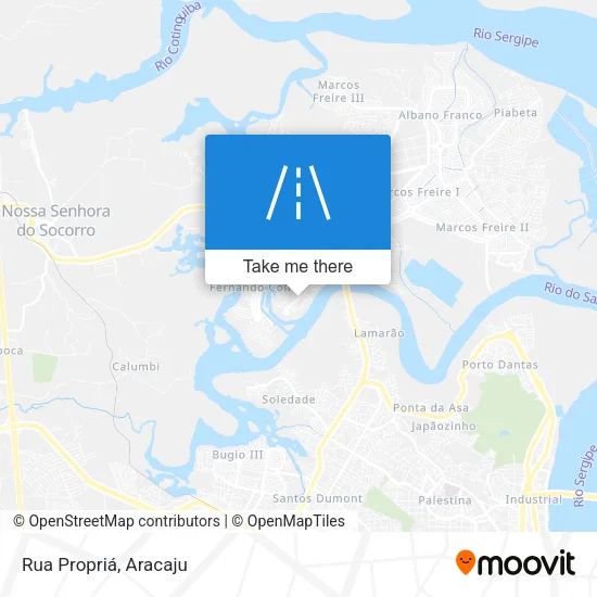 Rua Propriá map