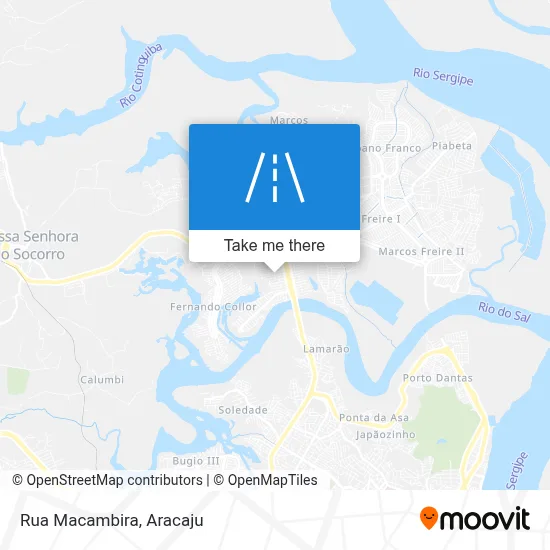 Rua Macambira map