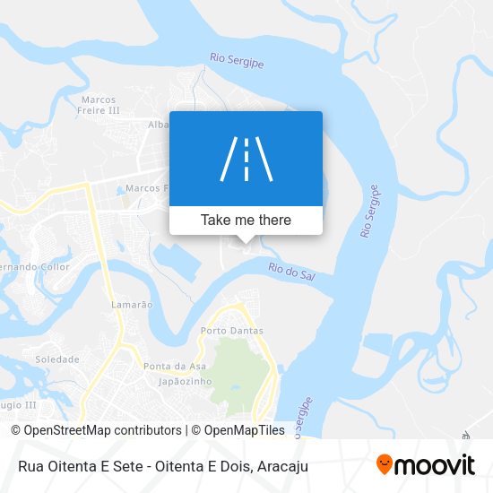 Rua Oitenta E Sete - Oitenta E Dois map