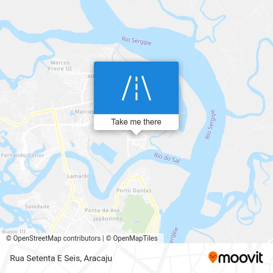 Rua Setenta E Seis map