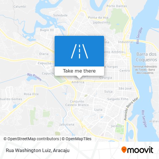 Rua Washington Luiz map