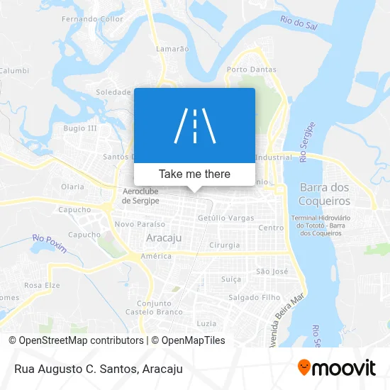 Rua Augusto C. Santos map