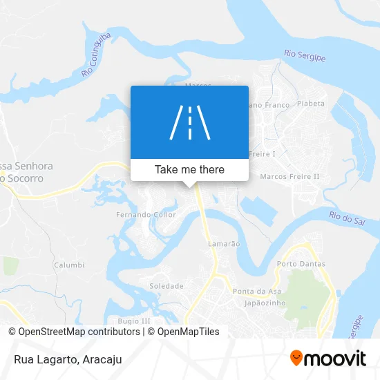 Rua Lagarto map
