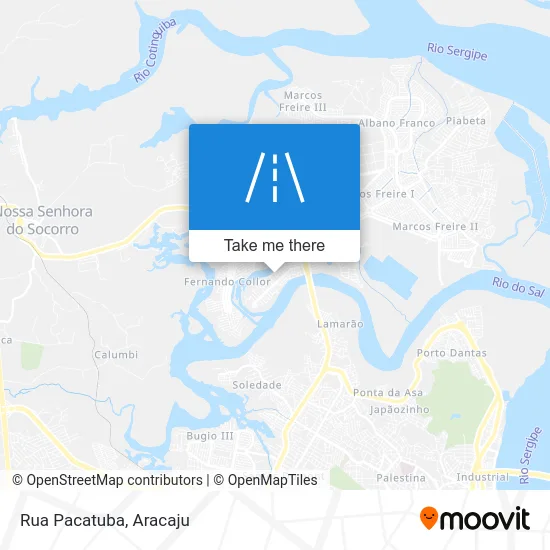 Rua Pacatuba map